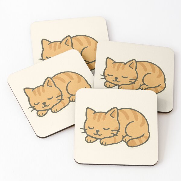 Item preview, Sleeping orange kitten designed and sold by onceifixme.