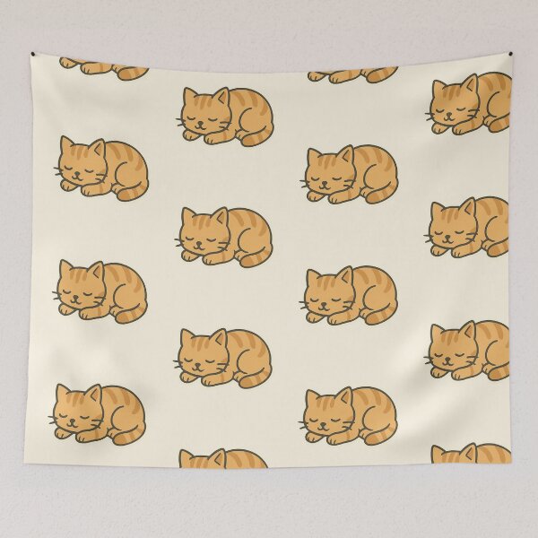 Item preview, Sleeping orange kitten designed and sold by onceifixme.