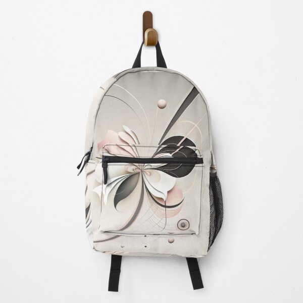 Item preview, Minimalist Abstract Floral Swirl in Neutral Tones designed and sold by PaintbrushPlace.