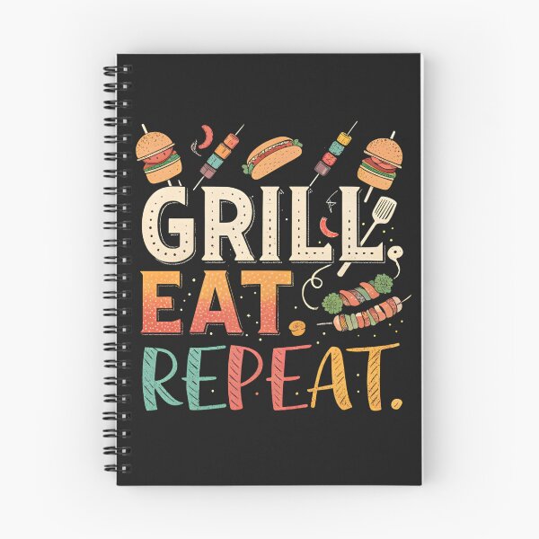 Item preview, Grill Eat Repeat designed and sold by GogoGrove.