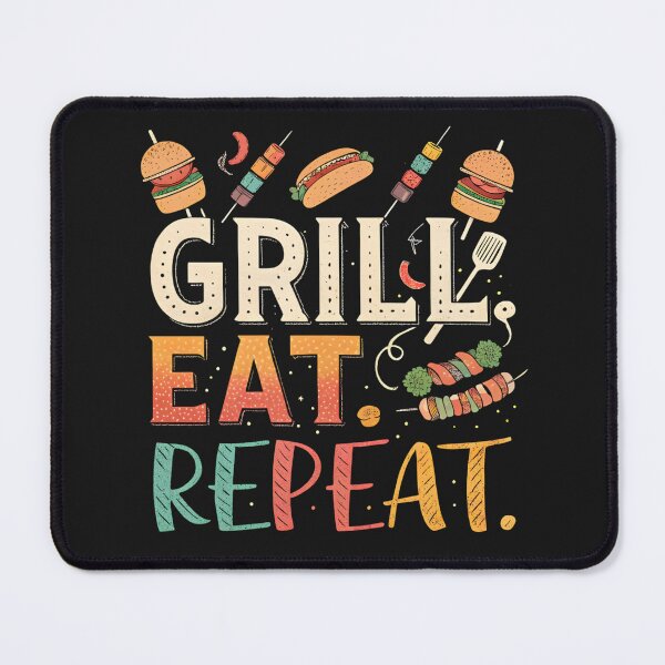 Item preview, Grill Eat Repeat designed and sold by GogoGrove.