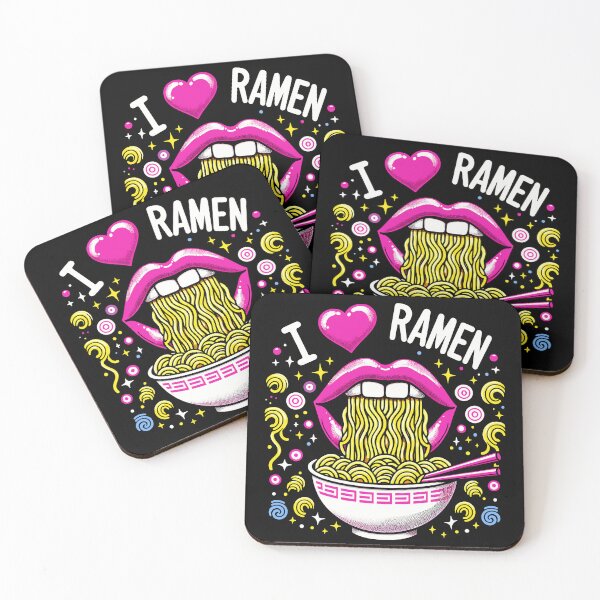 Item preview, Pink Lips & Ramen Bowl Pop Art designed and sold by Artbyminga.