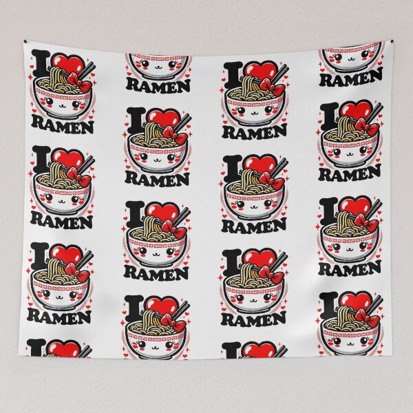 Item preview, Adorable I Heart Ramen Design designed and sold by Artbyminga.
