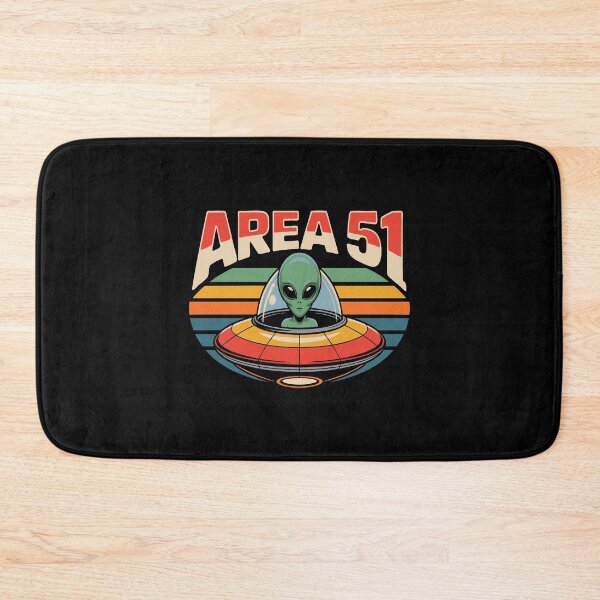 Item preview, Retro Alien Spaceship Design With Area 51 Roswell UFO 1970s text designed and sold by w1ckerman.
