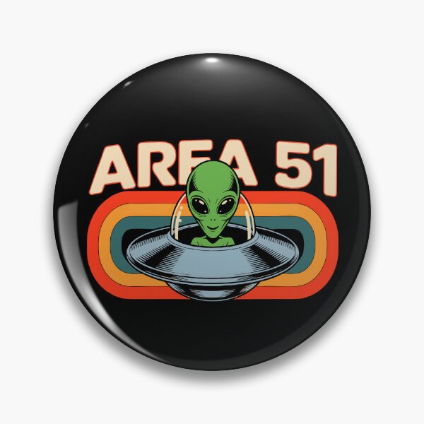 Item preview, Retro Alien Spaceship Design With Area 51 Roswell UFO 1970s text designed and sold by w1ckerman.