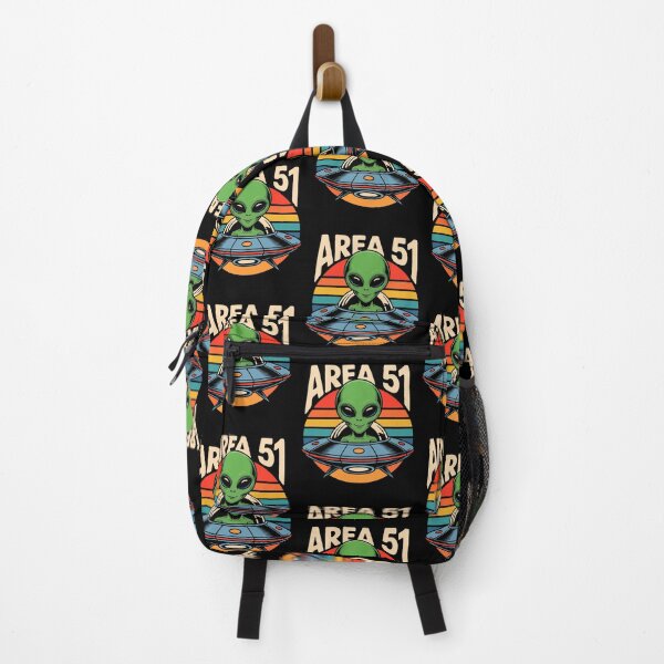 Item preview, Retro Alien Spaceship Design With Area 51 Roswell UFO 1970s text designed and sold by w1ckerman.