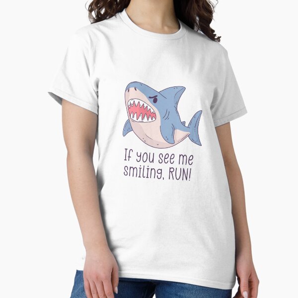 Item preview, Angry Shark Funny Warning designed and sold by Jess.a.creates.