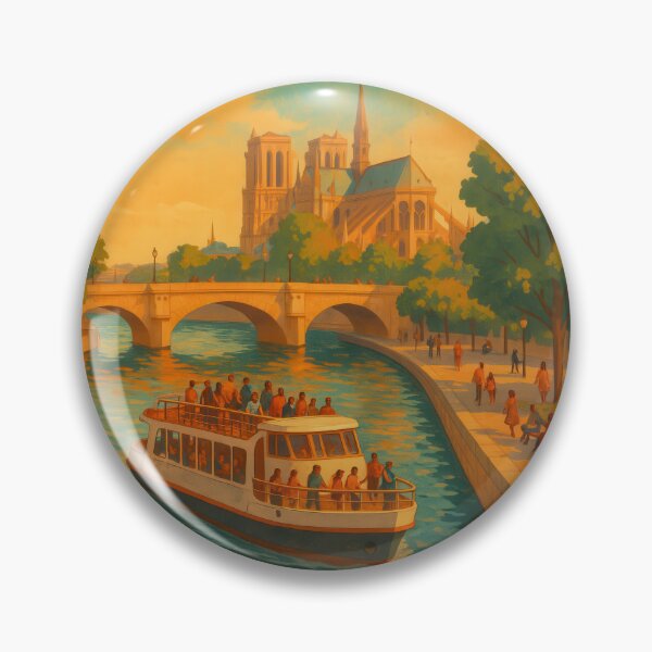 Item preview, I love PARIS - PARC RIVES DE SEINE Vintage Poster designed and sold by Earth Celebration Designs.