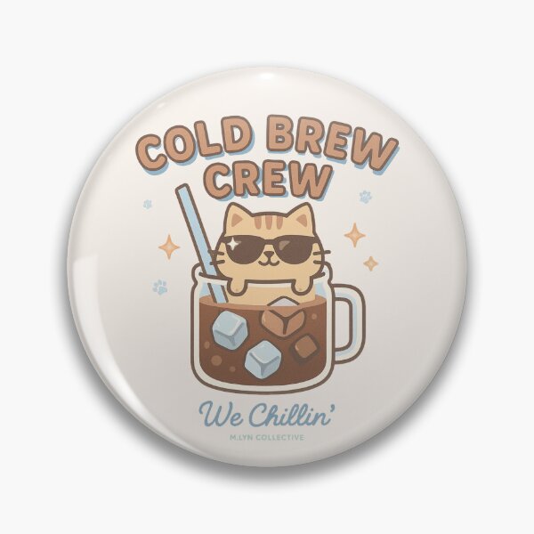 Item preview, Cold Brew Crew – Chillin’ Cat in Coffee Cup designed and sold by MLynCollective.