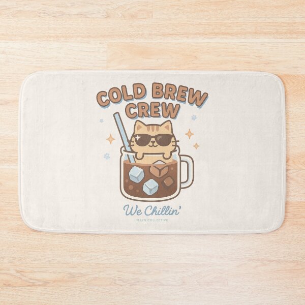 Item preview, Cold Brew Crew – Chillin’ Cat in Coffee Cup designed and sold by MLynCollective.
