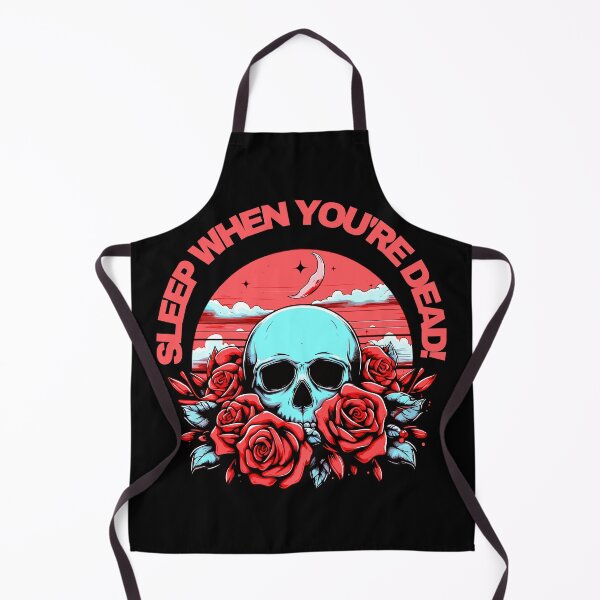 Item preview, Sleep When You’re Dead – Skull & Roses Art designed and sold by Artbyminga.