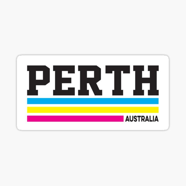 Item preview, Retro Perth Australia designed and sold by Ikonolexiart.