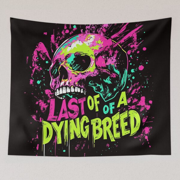 Item preview, Last of a Dying Breed Skull-Street Art Vibes designed and sold by Artbyminga.