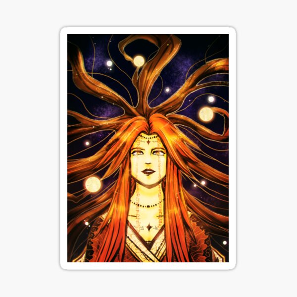Lady of the Dawn Sky Sticker