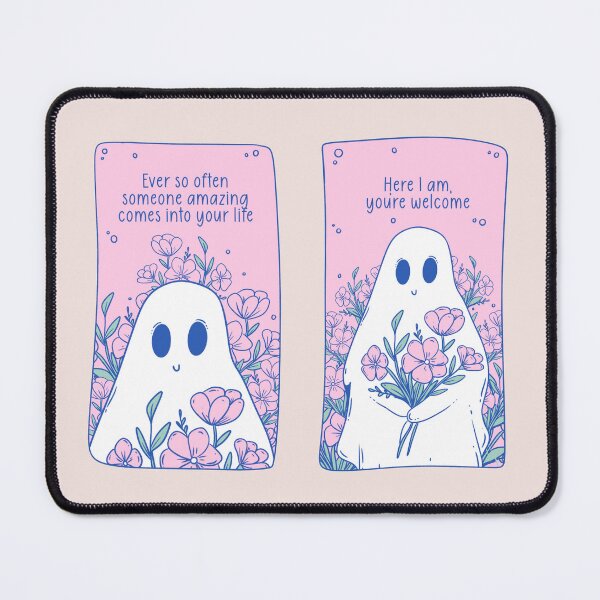 Item preview, Cute Ghost With Flowers – You’re Welcome designed and sold by Jess.a.creates.