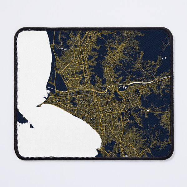 Item preview, Lima City Map of Peru - Gold Art Deco designed and sold by deMAP.