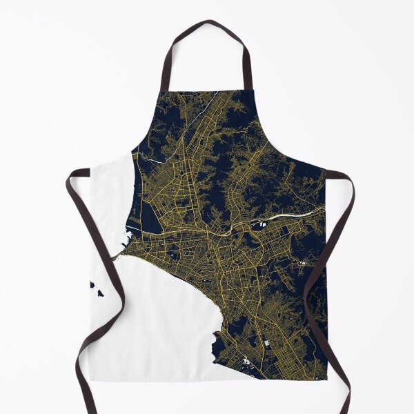 Item preview, Lima City Map of Peru - Gold Art Deco designed and sold by deMAP.