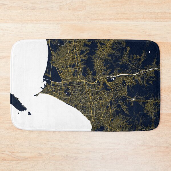 Item preview, Lima City Map of Peru - Gold Art Deco designed and sold by deMAP.