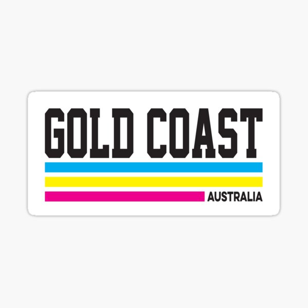 Item preview, Gold Coast Australia CMYK Stripes designed and sold by Ikonolexiart.