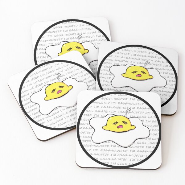 Item preview, I’m Eggs-hausted Funny Egg Pun designed and sold by Elanayru.