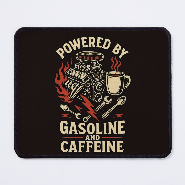 Item preview, Powered by Gasoline and Caffeine designed and sold by FrameFlow.