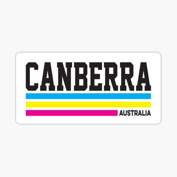 Item preview, Canberra Australia CMYK Stripes designed and sold by Ikonolexiart.