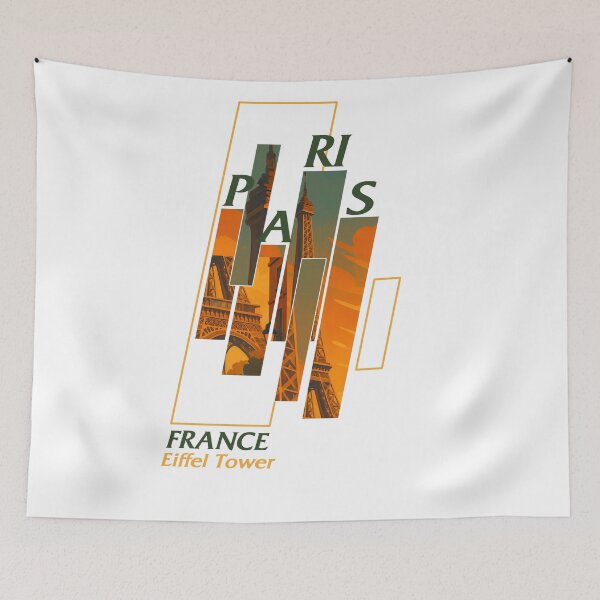 Item preview, I love PARIS - EIFFEL TOWER  Vintage Poster designed and sold by Earth Celebration Designs.