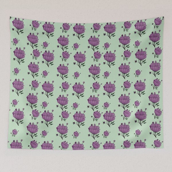 Item preview, Purple Blooming Seamless Pattern for Accessories designed and sold by LifeTU.