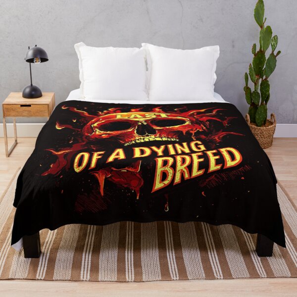 Item preview, Last Of A Dying Breed Skull and Flames Design designed and sold by Artbyminga.