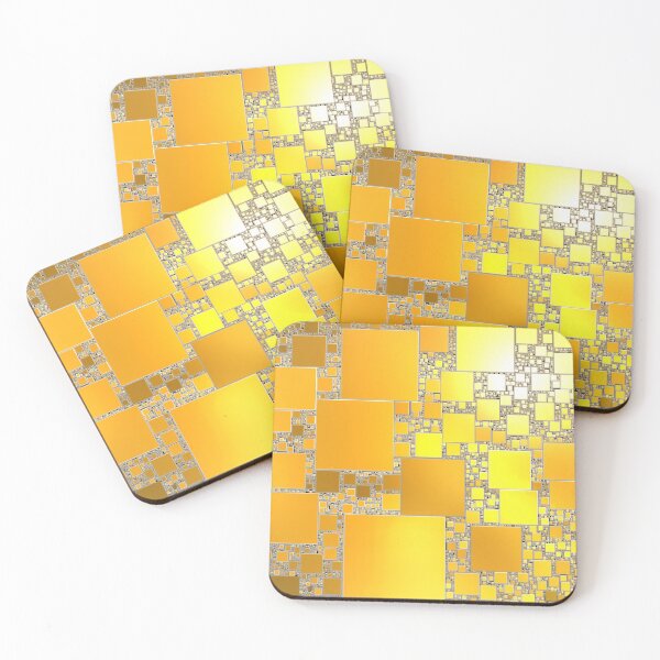 Item preview, Yellow and Orange Squared designed and sold by Yolanda Caporn Art.