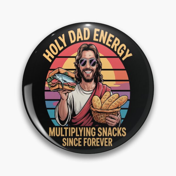 Item preview, Holy Dad Energy Multiplying Snacks Dad Humor Tee designed and sold by stickercuffs.