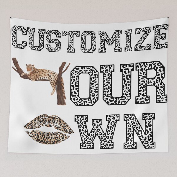Item preview, Customize Your Own Leopard Print Alphabet - Black & White with Fierce Leopard designed and sold by tiyaran.