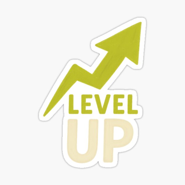 Item preview, LEVEL UP - Motivational Arrow Design for Gamers & Dreamers designed and sold by Tadeusz1.