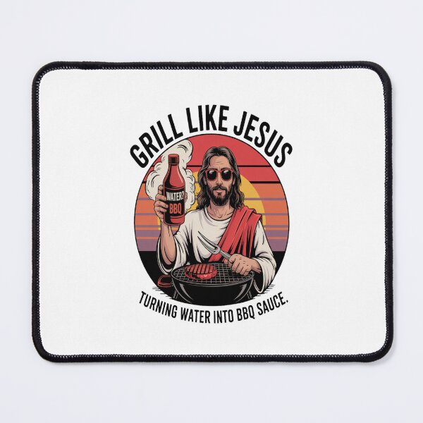 Item preview, Grill Like Jesus Turning Water Into BBQ Sauce Tee designed and sold by stickercuffs.