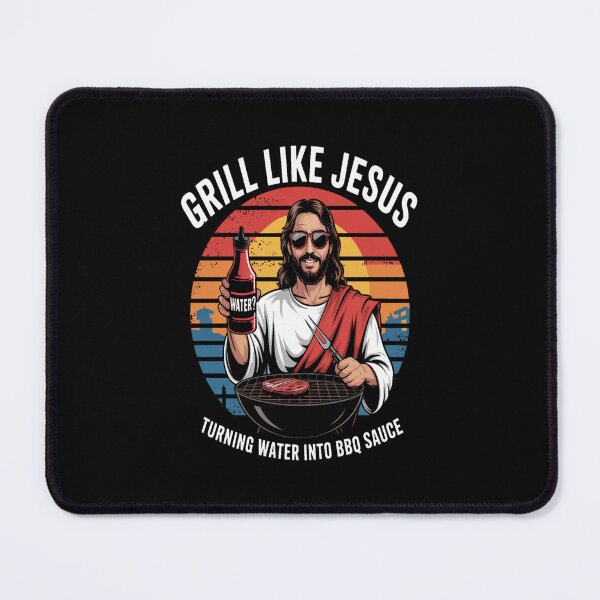 Item preview, Grill Like Jesus Turning Water Into BBQ Sauce Tee designed and sold by stickercuffs.