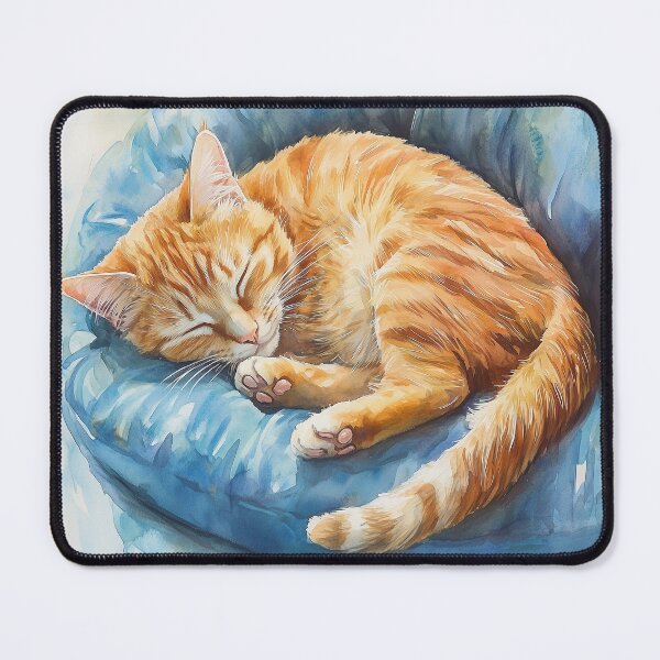 Item preview, Ginger Cat Asleep designed and sold by laurashawart.