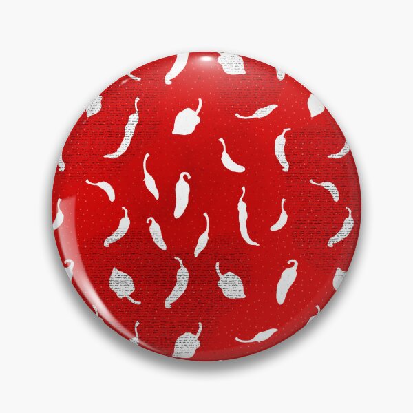Item preview, Red and white hot chilli peppers vegetable on red background  designed and sold by jancajiravova.