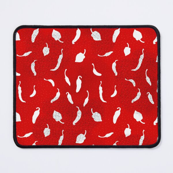 Item preview, Red and white hot chilli peppers vegetable on red background designed and sold by jancajiravova.