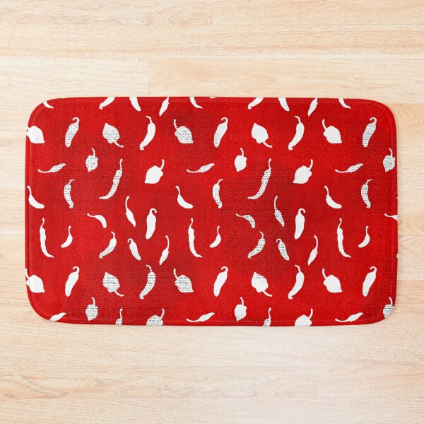Item preview, Red and white hot chilli peppers vegetable on red background  designed and sold by jancajiravova.