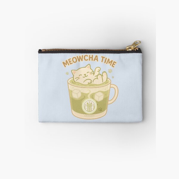 Item preview, Meowcha Time – Relaxing Cat in Iced Matcha designed and sold by MLynCollective.