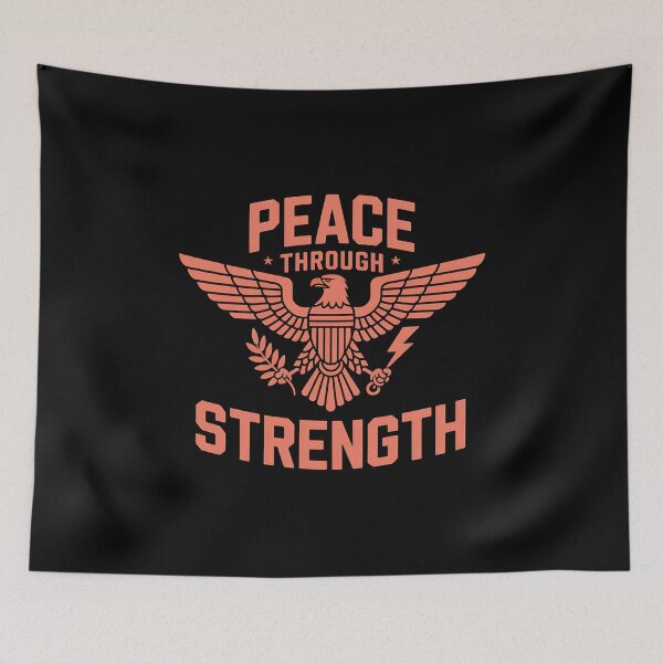 Item preview, Peace Through  - A perfect gift for patriots, veterans, and supporters of strong national defense. designed and sold by ZyziowskyArt.