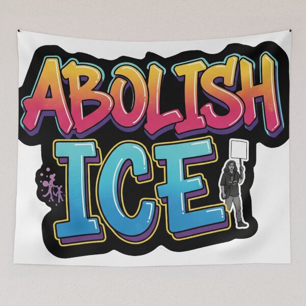 Item preview, Abolish ICE Art Print – Protest Poster for Activists designed and sold by eyesasdaggers.