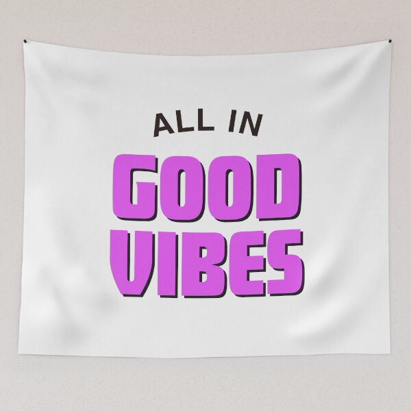 Item preview,  Good vibes motivational quote for positive people designed and sold by CameltStudio.