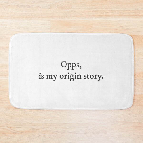 Item preview, Opps is my origin story - Quirky Witty Funny Cool Minimalist Typography designed and sold by GraTEEtude.