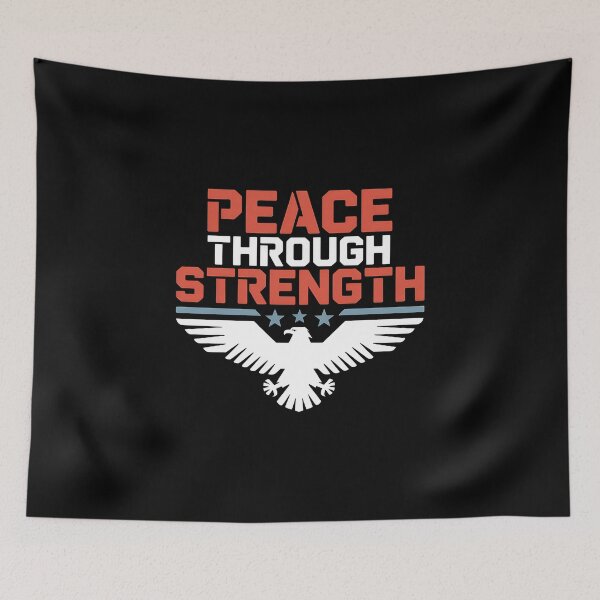 Item preview, Peace Through  - A perfect gift for patriots, veterans, and supporters of strong national defense. designed and sold by ZyziowskyArt.