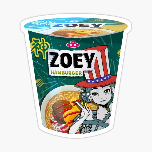 Item preview, ZOEY Hamburger Ramyeon / Ramen | HUNTRIX KPop Demon Hunters designed and sold by kizographer.