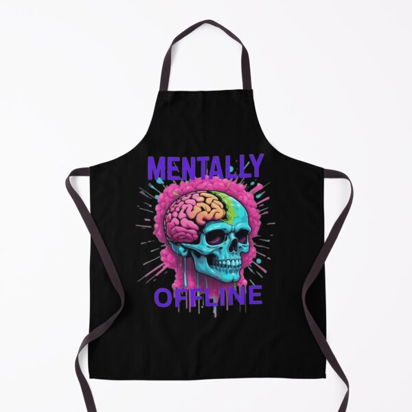 Item preview, Mentally Offline | Funny Glitch Aesthetic T-Shirt for Gen Z – Vaporwave Cybercore Brain Loading Meme Tee designed and sold by SoulFlex.