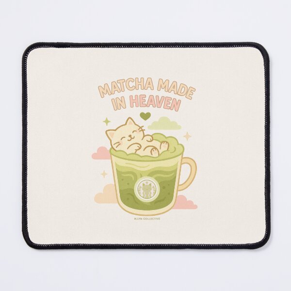 Item preview, Matcha Made in Heaven – Relaxing Cat in Iced Matcha designed and sold by MLynCollective.