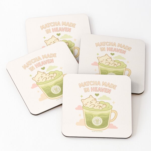 Item preview, Matcha Made in Heaven – Relaxing Cat in Iced Matcha designed and sold by MLynCollective.