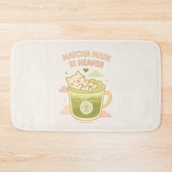 Item preview, Matcha Made in Heaven – Relaxing Cat in Iced Matcha designed and sold by MLynCollective.